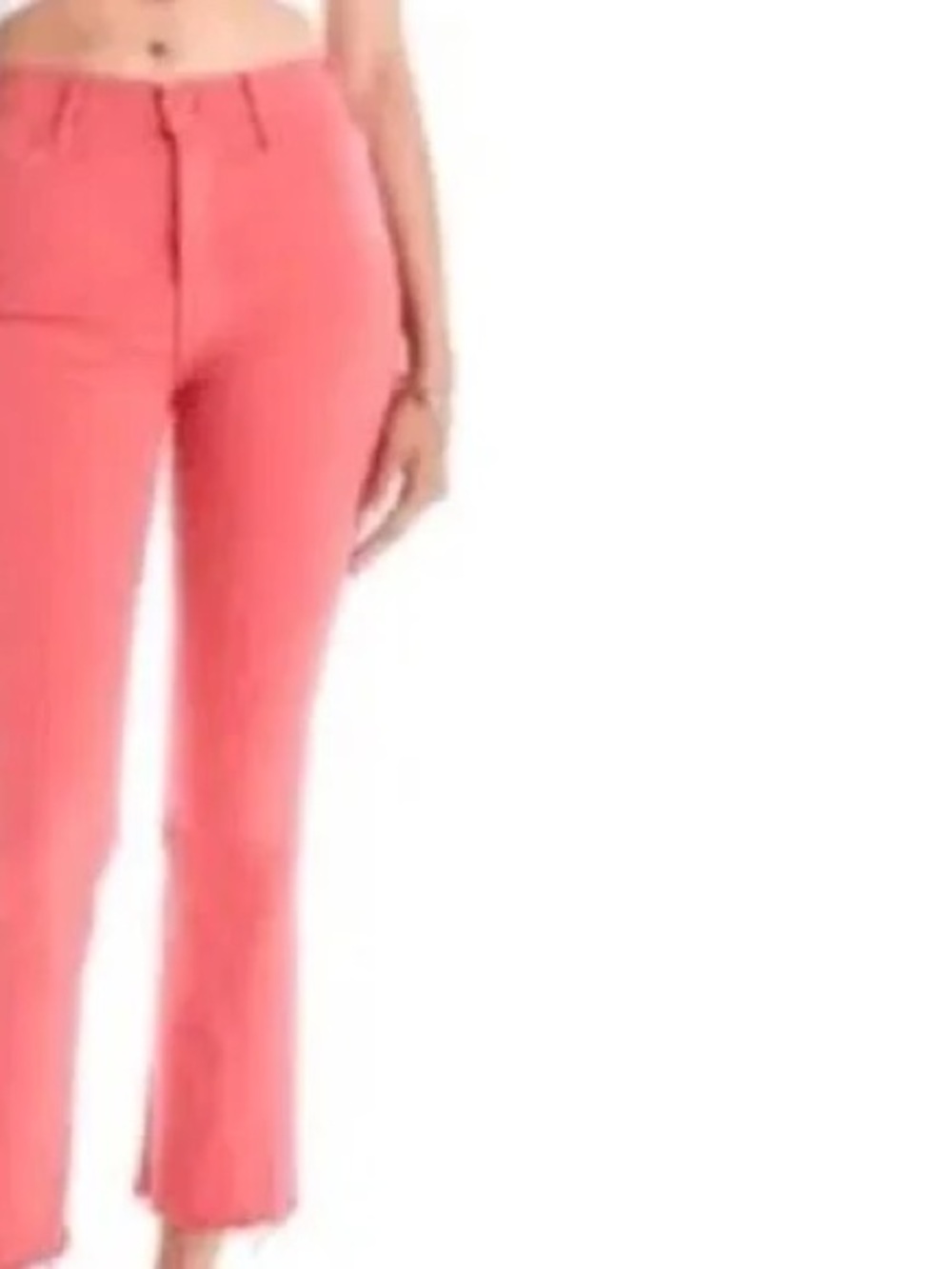 MOTHER The Hustler Ankle Fray Second Chance Rose of Sharon Pink Size 27